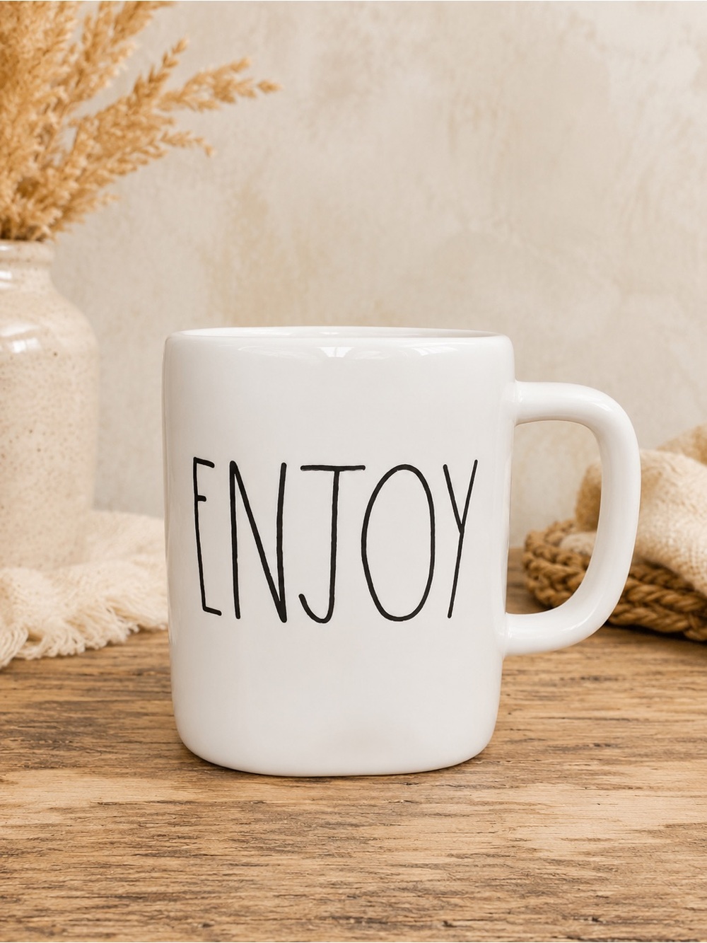 Rae Dunn‎ Enjoy Mug LL Farmhouse Coffee Cup